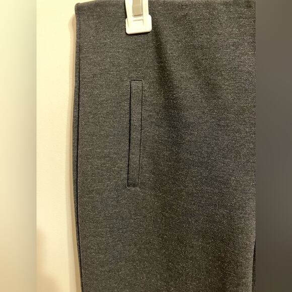 Chico’s Juliet Straight Leg Pant‎ Grey Womens size 6 Tall classic Career Pull-on - Picture 3 of 13